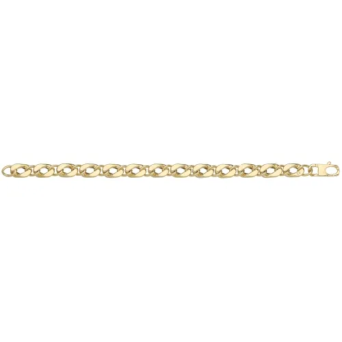 9ct Yellow Gold Hollow Bracelet 9.90g
